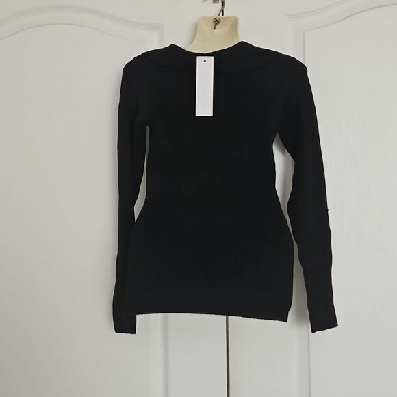 Magazine Women's Long Sleeves Sweater Small Black - Picture 3 of 16